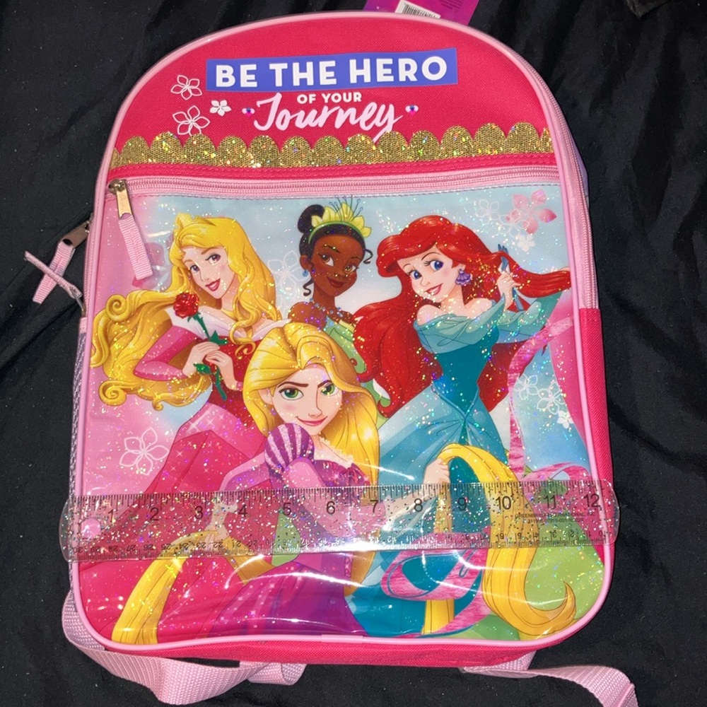 3/$25 Disney Princesses Bioworld Holographic Backpack - Picture 3 of 9